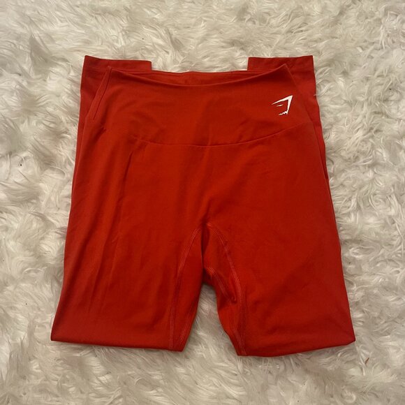 Gymshark Orange 7/8 Training Leggings Small - Picture 2 of 6